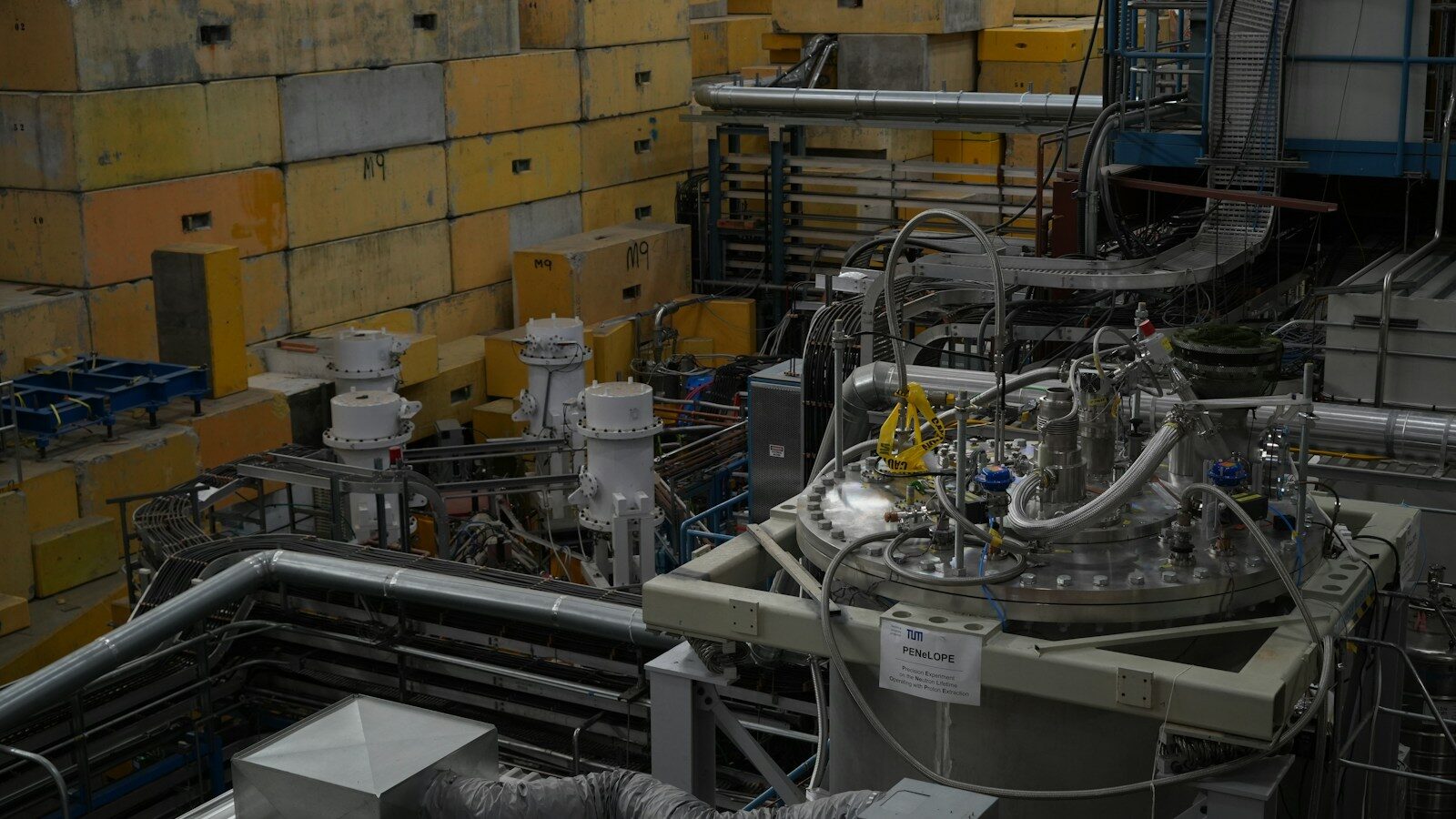 Scientific equipment inside a fusion research facility